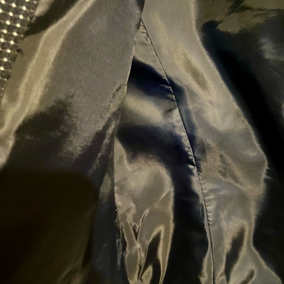 Kasper Women's 2-Piece Blue with White Polka Dots Skirt Suit Set Size 14 Midi - Picture 15 of 16